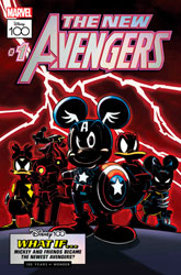 Image: Amazing Spider-Man #25 (variant Disney100 New Avengers cover - Soffritti) - Marvel Comics