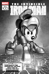 Image: Amazing Spider-Man #27 (incentive 1:100 Disney100 cover - Sciarrone B&W) - Marvel Comics