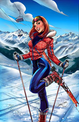 Image: Amazing Spider-Man #40 (incentive 1:100 Ski Chalet cover - Campbell virgin) - Marvel Comics