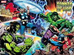 Image: Hulk vs. Thor: Banner of War Alpha #1 (variant Connecting Warpad cover - Shaw) - Marvel Comics