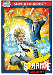 Image: Strange Academy: Finals #5 (variant Trading Card cover - Weaver) - Marvel Comics