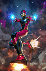 Image: Invincible Iron Man #7 (incentive 1:50 Ironheart cover - Derrick Chew virgin) - Marvel Comics