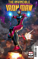 Image: Invincible Iron Man #7 (variant Ironheart cover - Derrick Chew) - Marvel Comics