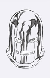 Image: Invincible Iron Man #16 (incentive 1:50 Headshot Sketch cover - Mark Brooks virgin) - Marvel Comics
