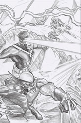 Image: Uncanny Avengers #1 (incentive 1:100 Connecting X Men Part A cover - Alex Ross virgin sketch) - Marvel Comics