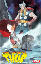 Image: Immortal Thor #5 (variant Howard the Duck cover - Dustin Nguyen) - Marvel Comics