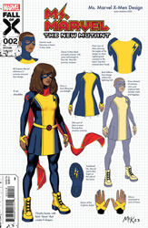 Image: Ms. Marvel: The New Mutant #2 (variant Design cover - Jamie McKelvie) - Marvel Comics