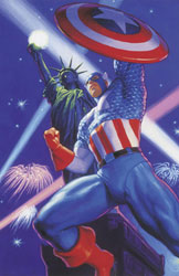 Search: Captain America: Big Cap Light Navy T-Shirt (M