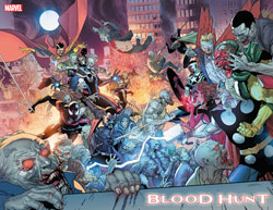 Image: Blood Hunt #1 (variant wraparound cover - Leinil Yu) - Marvel Comics