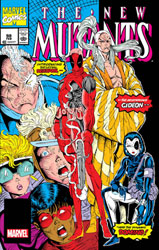 Image: New Mutants No. 98 Facsimile Edition  (new printing) (variant foil cover - Rob Liefeld) - Marvel Comics