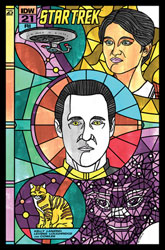 Image: Star Trek #21 (cover C incentive 1:10 stained glass connect - Lendl) - IDW Publishing