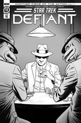 Image: Star Trek: Defiant #11 (cover D incentive 1:10 - Feehan B&W) - IDW Publishing