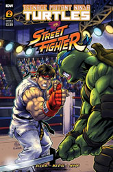 Image: Teenage Mutant Ninja Turtles vs. Street Fighter #2 (cover A - Medel)  [2023] - IDW Publishing