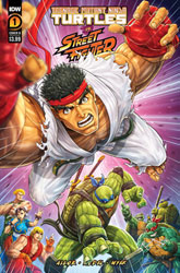 Image: Teenage Mutant Ninja Turtles vs. Street Fighter #4 (cover B - Cardy) - IDW
