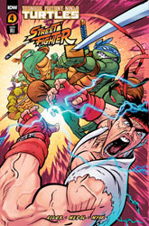 Image: Teenage Mutant Ninja Turtles vs. Street Fighter #4 (cover F incentive 1:100 - Johnson) - IDW