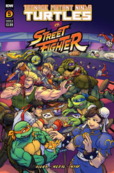 Image: Teenage Mutant Ninja Turtles vs. Street Fighter #5 (cover B - Myer) - IDW Publishing