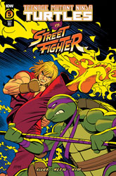 Image: Teenage Mutant Ninja Turtles vs. Street Fighter #5 (cover F incentive 1:100 - Romero) - IDW Publishing