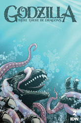 Image: Godzilla: Here There be Dragons #2 (cover D incentive 1:25 - Scott Godlewski) - IDW Publishing