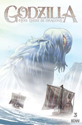 Image: Godzilla: Here There be Dragons #3 (cover D incentive 1:25 - Godlewski) - IDW