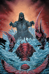 Image: Godzilla: Here There be Dragons #4 (cover C incentive 1:10 - Kirkham full art) - IDW Publishing