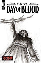 Image: Star Trek: Day of Blood #1 (cover E incentive 1:10 - Ward B&W) - IDW Publishing