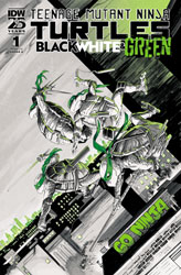 Image: Teenage Mutant Ninja Turtles: Black, White & Green #1 (cover A - Shalvey) - IDW Publishing