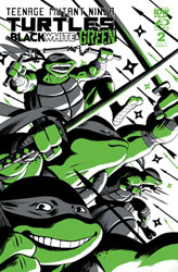 Image: Teenage Mutant Ninja Turtles: Black, White & Green #2 (cover A - Rodriguez) - IDW Publishing