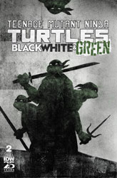 Image: Teenage Mutant Ninja Turtles: Black, White & Green #2 (cover B - Love) - IDW Publishing