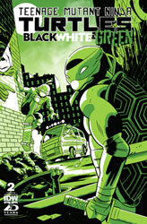 Image: Teenage Mutant Ninja Turtles: Black, White & Green #2 (cover C incentive 1:10 - Boss) - IDW Publishing