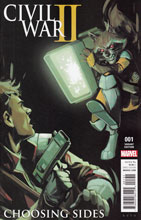 Image: Civil War II: Choosing Sides #1 (Noto Rocket Raccoon vs. Star-Lord variant cover) - Marvel Comics