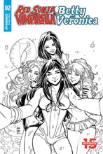 Image: Red Sonja and Vampirella Meet Betty and Veronica #2 (incentive cover - Braga B&W) (20-copy) - Dynamite