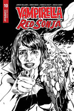 Image: Vampirella / Red Sonja #10 (incentive 1:15 cover - Mooney B&W Homage)  [2020] - Dynamite