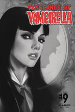 Image: Vengeance of Vampirella Vol. 02 #9 (incentive 1:30 cover - Oliver B&W) - Dynamite