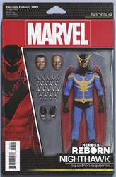 Image: Heroes Reborn #5 (variant Action Figure cover - Christopher) - Marvel Comics