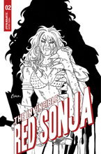 Image: Invincible Red Sonja #2 (incentive 1:15 cover - Conner line art) - Dynamite