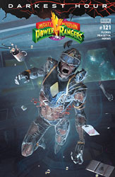 Image: Mighty Morphin Power Rangers #121 (cover B Dark Grid - Barends) - Boom! Studios