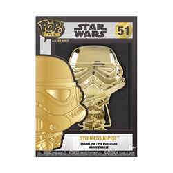 Image: Loungefly Pop! Pin: Star Wars: Dark Side - Stormtrooper  (Neon) - Funko