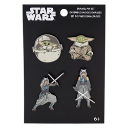 Image: Star Wars Funko 4-Pin Set: Ahsoka & Grogu  - Funko