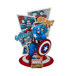 Image: Marvel 60th DS-086 D-Stage Series Statue: Captain America  (6-inch) - Beast Kingdom Co., Ltd