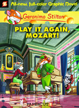 Image: Geronimo Stilton Graphic Novel #08: Play It Again Mozart! HC  - Papercutz