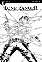 Image: Lone Ranger #1 (incentive cover - Cassaday B&W) (10-copy) - Dynamite