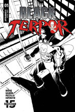 Image: Black Terror Vol. 02 #1 (incentive 1:30 cover - Gorham B&W) - Dynamite