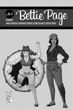 Image: Bettie Page Vol. 03 #4 (incentive 1:20 cover - Federici Homage B&W)  [2020] - Dynamite