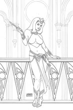 Image: Dejah Thoris Vol. 03 #9 (incentive 1:40 cover - Linsner B&W virgin) - Dynamite