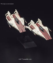 Image: Star Wars Model Kit: A-Wing Starfighter  (1/144 scale) - Bandai Hobby