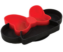 Image: Disney Silicone Grip Dish: Minnie Mouse  - Bumkins Finer Baby Products