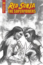 Image: Red Sonja: The Superpowers #2 (incentive 1:30 cover - Parrillo B&W) - Dynamite