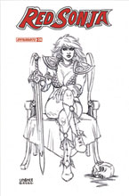 Image: Red Sonja Vol. 05 #24 (incentive 1:15 cover - Linsner B&W)  [2021] - Dynamite