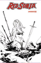 Image: Red Sonja Vol. 05 #24 (incentive 1:20 cover - Lee B&W) - Dynamite