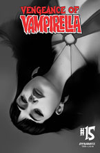 Image: Vengeance of Vampirella Vol. 02 #15 (incentive 1:30 cover - Oliver B&W) - Dynamite